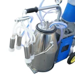 Aparat de muls vaci 1 post 550W, 220V bidon inox 25L, grup de muls cu 4 mansoane, presiune vid 45-50 kPa, pulsatii 60-80 cpm