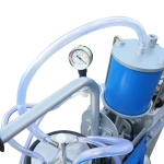 Aparat de muls vaci 1 post 550W, 220V bidon inox 25L, grup de muls cu 4 mansoane, presiune vid 45-50 kPa, pulsatii 60-80 cpm