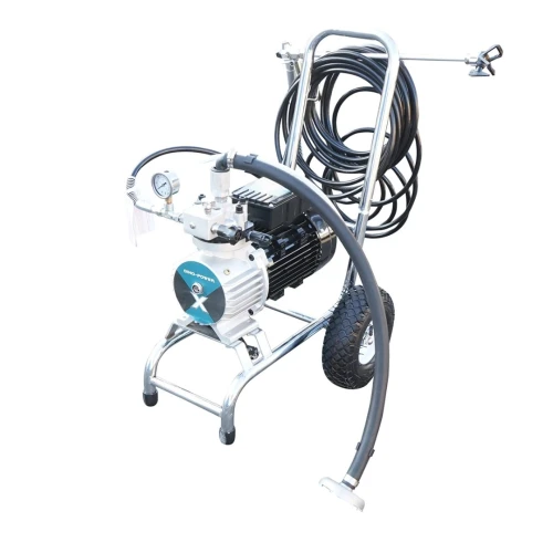 Pompa de vopsit airless profesionala cu membrana 2kW, 220V, debit 4 L/min, duza 521, presiune maxima 220 bar X D990 