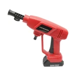 Aparat de spalat cu presiune portabil cu 2 acumulatori 20V, 2Ah Li-ion, 180W, 10 bar, debit 3 L/min, cap rotativ 6 functii, rezervor spuma 400ml