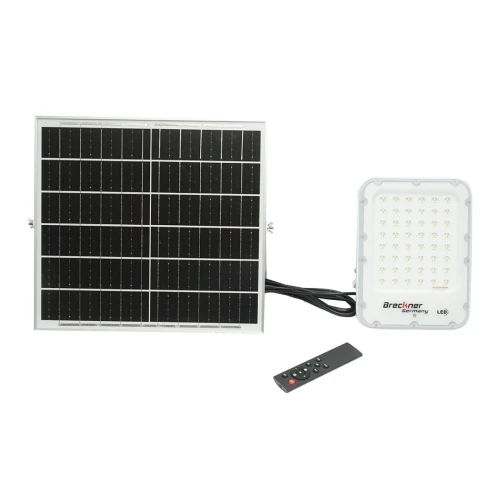 Proiector LED 150W cu panou solar monocristalin 25W, telecomanda si acumulator inclus Breckner Germany