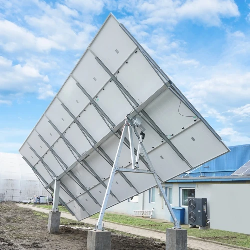 Sistem complet montare, structura tracker solar automat 8.2 KW, est-vest 14 panouri de 590W Breckner Germany