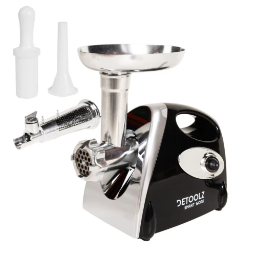 Masina de tocat carne Detoolz, 1400W, 90 kg/h cu 3 site