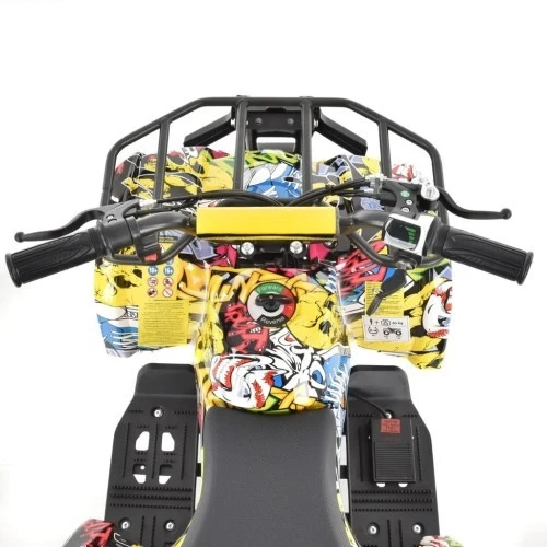 ATV pentru copii HECHT 56100 COMIC, putere 1000 W, baterie 36 V / 12 Ah, viteza max. 25 km/h, lumini LED, autonomie 18 km