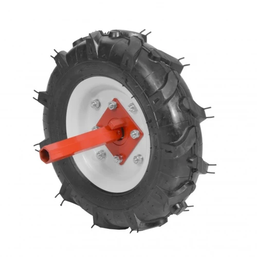 Set roti de cauciuc HECHT 000796, 8 inch, accesoriu compatibil cu motocultorul Hecht 796