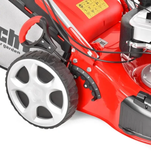 Masina de tuns iarba, pe benzina HECHT 5484 SX 5 IN 1, motor de 135 cc, cu o putere nominala de 2,4 kW, capacitate cos 60 l, cu 4 viteze de deplasare