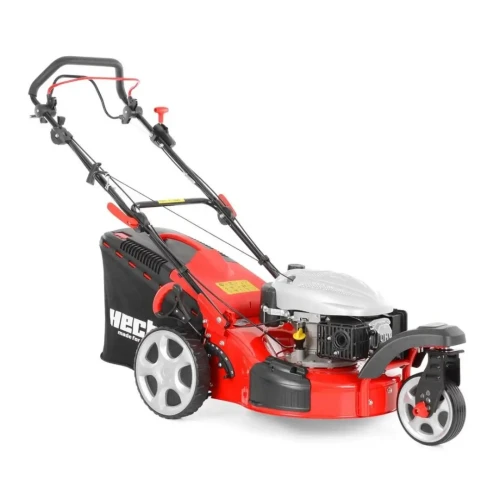 Masina de tuns iarba, pe benzina HECHT 5483 SW 5 IN 1, motor de 135 cm3 cu o putere nominala de 2,4 kW, volum cos 60 l, cu autopropulsare