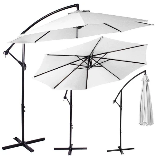 Umbrela pentru gradina HECHT SUNNY, cadru din aluminiu, diametru 300 cm, baza 100 x 100 cm