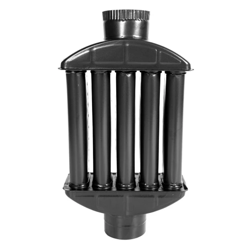 Burlan recuperator caldura plat ø120mm Gri Mat