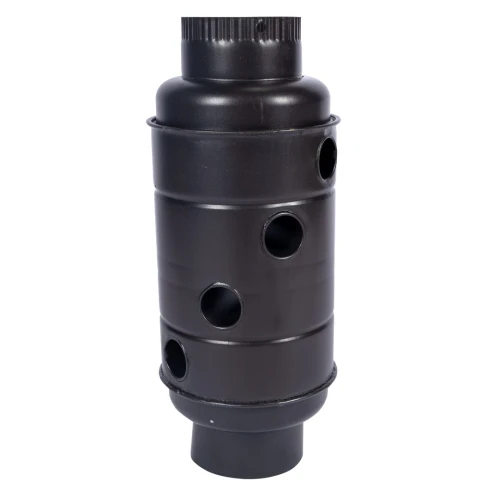 Burlan recuperator caldura rotund ø130mm Gri Mat