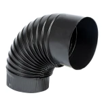 Cot pentru soba pe lemne 90˚ ø120mm Gri Mat