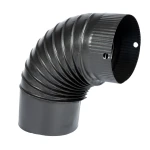 Cot pentru soba pe lemne 90˚ ø130mm Gri Mat