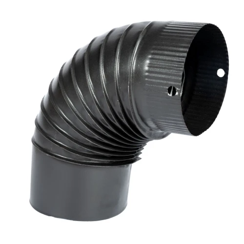 Cot pentru soba pe lemne 90˚ ø130mm Gri Mat