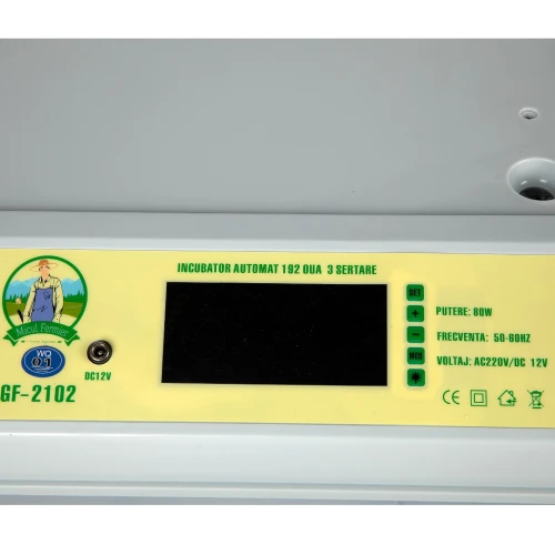 Incubator electric Micul Fermier capacitate 192 oua, 3 etaje