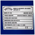 Moara cereale MF 3KW 300Kg/h suport/absorbtie 