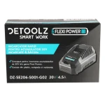 Incarcator rapid, Detoolz, pentru acumulator 20V, incarcare 4.5A/h