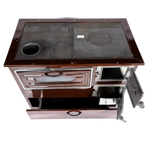 Soba pe lemne Grand Fantazia 9kW cos stanga