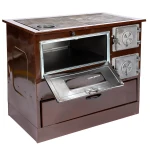 Soba pe lemne Grand Fantazia 9kW cos stanga