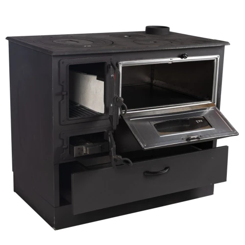 Soba pe lemne Grand Fantazia Lux 9kW cos dreapta