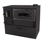 Soba pe lemne Grand Fantazia Lux 9kW cos dreapta