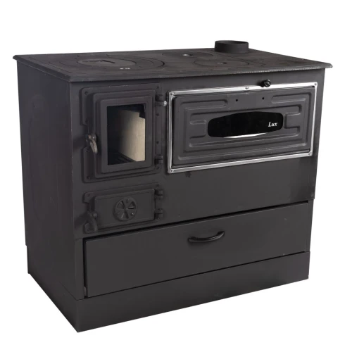 Soba pe lemne Grand Fantazia Lux 9kW cos dreapta