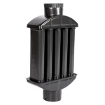 Burlan recuperator caldura plat ø120mm Gri Mat