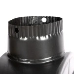 Burlan recuperator caldura plat ø120mm Gri Mat