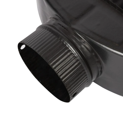 Burlan recuperator caldura plat ø130mm Gri Mat