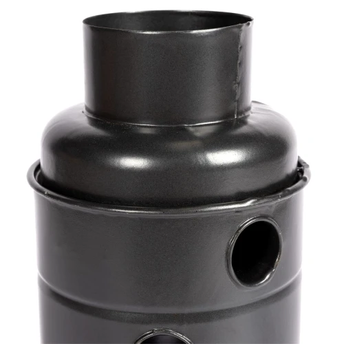 Burlan recuperator caldura rotund ø120mm Gri Mat