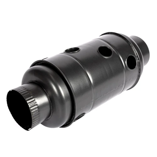 Burlan recuperator caldura rotund ø120mm Gri Mat