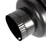 Burlan recuperator caldura rotund ø120mm Gri Mat