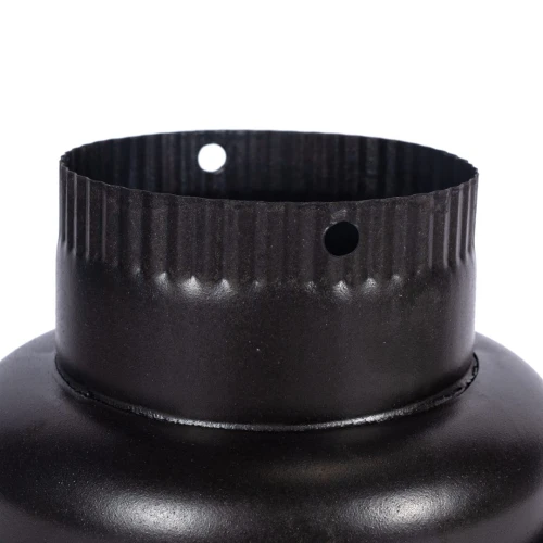 Burlan recuperator caldura rotund ø130mm Gri Mat