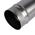 Burlan soba pe lemne 100cm ø120mm 0.4mm Zincat