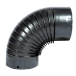 Cot pentru soba pe lemne 90˚ ø120mm Gri Mat