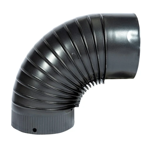 Cot pentru soba pe lemne 90˚ ø120mm Gri Mat