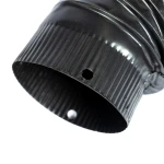 Cot pentru soba pe lemne 90˚ ø120mm Gri Mat