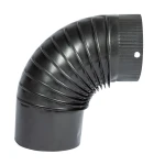 Cot pentru soba pe lemne 90˚ ø130mm Gri Mat