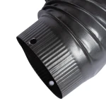 Cot pentru soba pe lemne 90˚ ø130mm Gri Mat