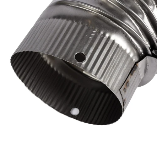 Cot pentru soba pe lemne 90˚ ø120mm 0.4mm, Zincat