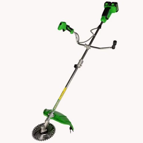 Motocoasa (Trimmer) electrica Micul Fermier 2x20V, 2 acumulatori 4Ah, maner dublu, motor fara perii