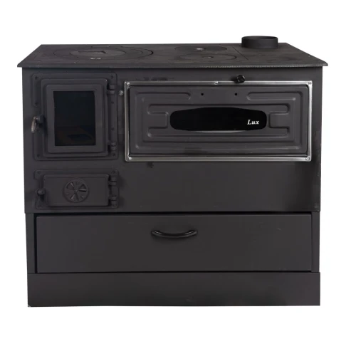 Soba pe lemne Grand Fantazia Lux 9kW cos dreapta