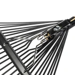 Grebla frunze 24 dinti flexibili,maner lemn,1650mm