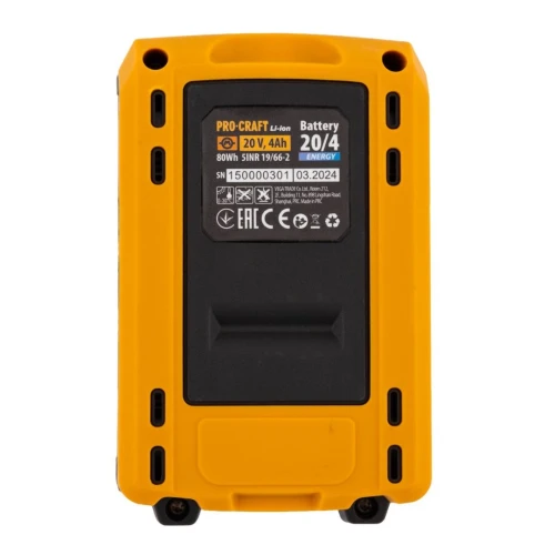 Acumulator PROCRAFT ENERGY 20V, 4Ah, LI-ION