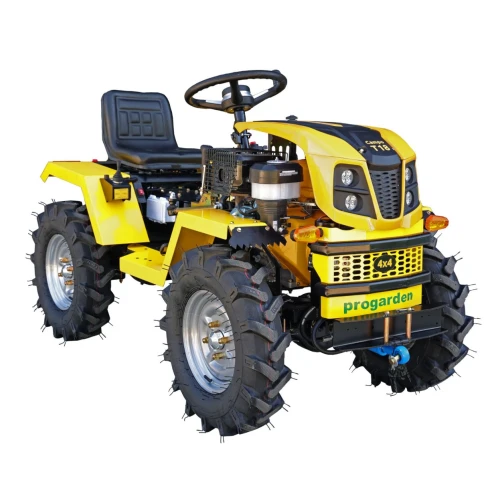 ProGARDEN Campo T18 Minitractor V25.1 4x4, 18CP, benzina, hidraulica fata-spate, roti 6.00-12