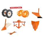 Motosapa RURIS DAC 7000ACC3, roti cauciuc 4.00-8, rarita, plug, adaptor, dispozitiv scos cartofi, roti metalice 400, cultivator