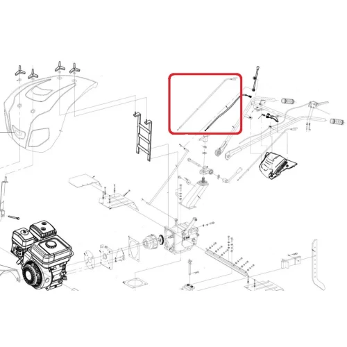 Ansamblu maneta acceleratie RURIS PS815-1-54, pentru motocultoarele Ruris 815