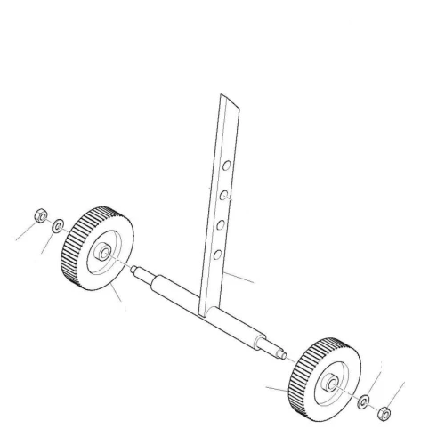 Ansamblu roti transport RURIS, PSS550-54a, pentru motocultoarele Ruris S550