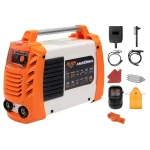 Aparat de sudura AS200MMA + KIT PRO W3 RURIS, aparat tip invertor, tip sudura MMA, diametru electrozi 2.5 mm - 4 mm, afisaj digital