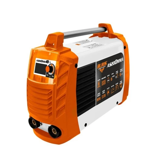 Aparat de sudura AS200MMA + KIT PRO W3 RURIS, aparat tip invertor, tip sudura MMA, diametru electrozi 2.5 mm - 4 mm, afisaj digital