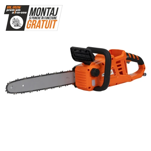 Drujba pe acumulator RURIS RM 3545e, putere 200 Wh, lungime sina 35 cm, fara acumulator, fara incarcator